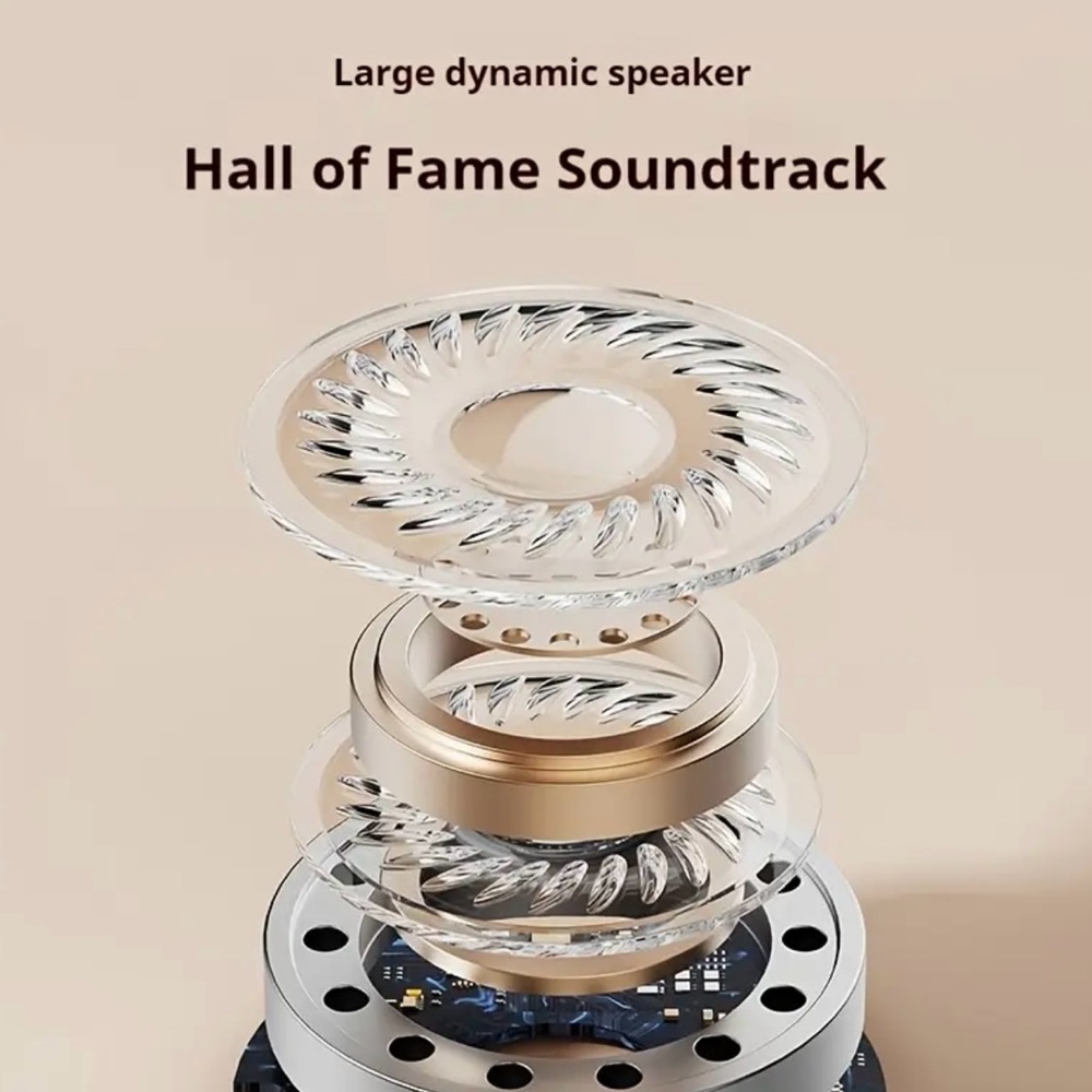 Wireless Earbuds with LED Display Charging Case Earphones BT 5.4 with Mic, Green - Picture 9 of 10